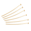 Fiasrel 100pcs DIY Beading Jewelry Making Head Pins Gold Plated Brass Ball Head Needle Pins