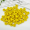 Fiasrel 50pcs Handmade Jewelry Accessories Solid Colored Acrylic Millet Loose Beads