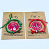 Fiasrel 20/50/100pcs Kraft Paper Card Display Jewelry Christmas Card Supplier