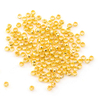 Fiasrel 100pcs Gold Plated Round Spacer Positioning Beads for Diy Jewelry Making
