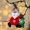 Fiasrel 1/4pcs Christmas Tree Plush Snowman Decorations Small Plush Holding Tree Doll Pendant Decoration Supplies