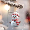 Fiasrel 5pcs Christmas Decoration Pendant Acrylic Cartoon Christmas Snowman Home Garden Christmas Tree Pendant Party Decoration