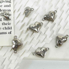 Fiasrel 10pcs DIY Jewelry Bracelet Alloy Magnet Heart-Shaped Connectors Charm Pendants Beads for Couple Necklace Bracelet