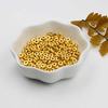 Fiasrel 100pcs Jewelry Accessory Gold Spacers Beads Bracelets Copper Spacer Loose Beads for Jewelry Making