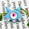 Fiasrel 10pcs Fashion Cute Simple Monster Eyes Cartoon Jewelry Beads for Women Girls