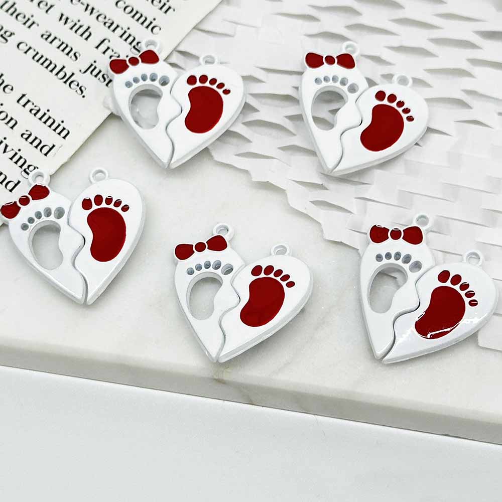 Fiasrel 10pcs DIY Creative Splicing Love Magnet Buckle Beads for Jewelry Making