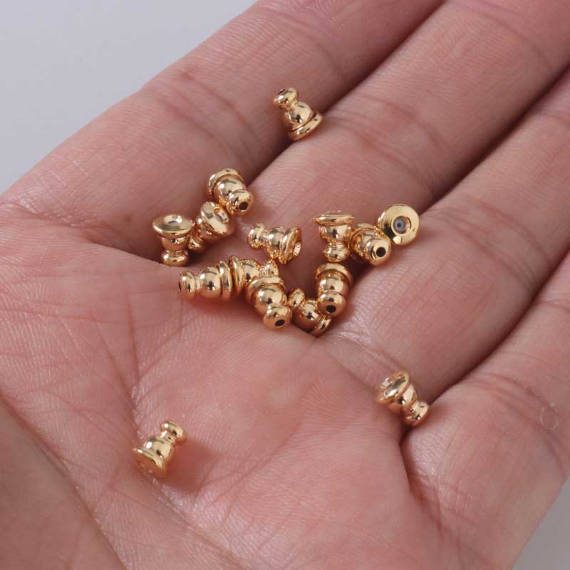 Fiasrel 10/20/50pcs Earring Accessories 18K Color-preserving High-end Ear Plugs