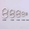 Fiasrel 5pcs Double-Ended Opening Shortener Clasp Necklace Clasp Closures Stainless Steel S Lock Necklace Bracelet Connector Clips for DIY Jewelry Making Accessories Suppliers