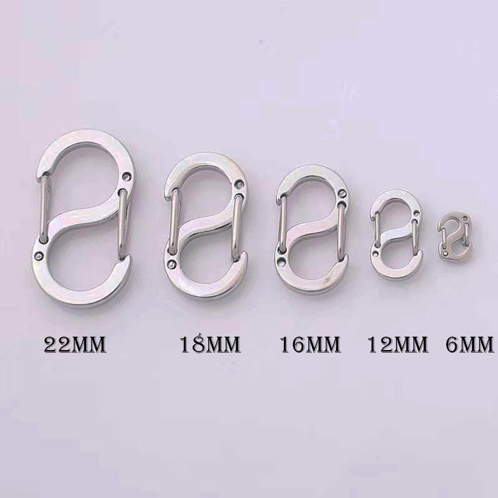 Fiasrel 5pcs Double-Ended Opening Shortener Clasp Necklace Clasp Closures Stainless Steel S Lock Necklace Bracelet Connector Clips for DIY Jewelry Making Accessories Suppliers