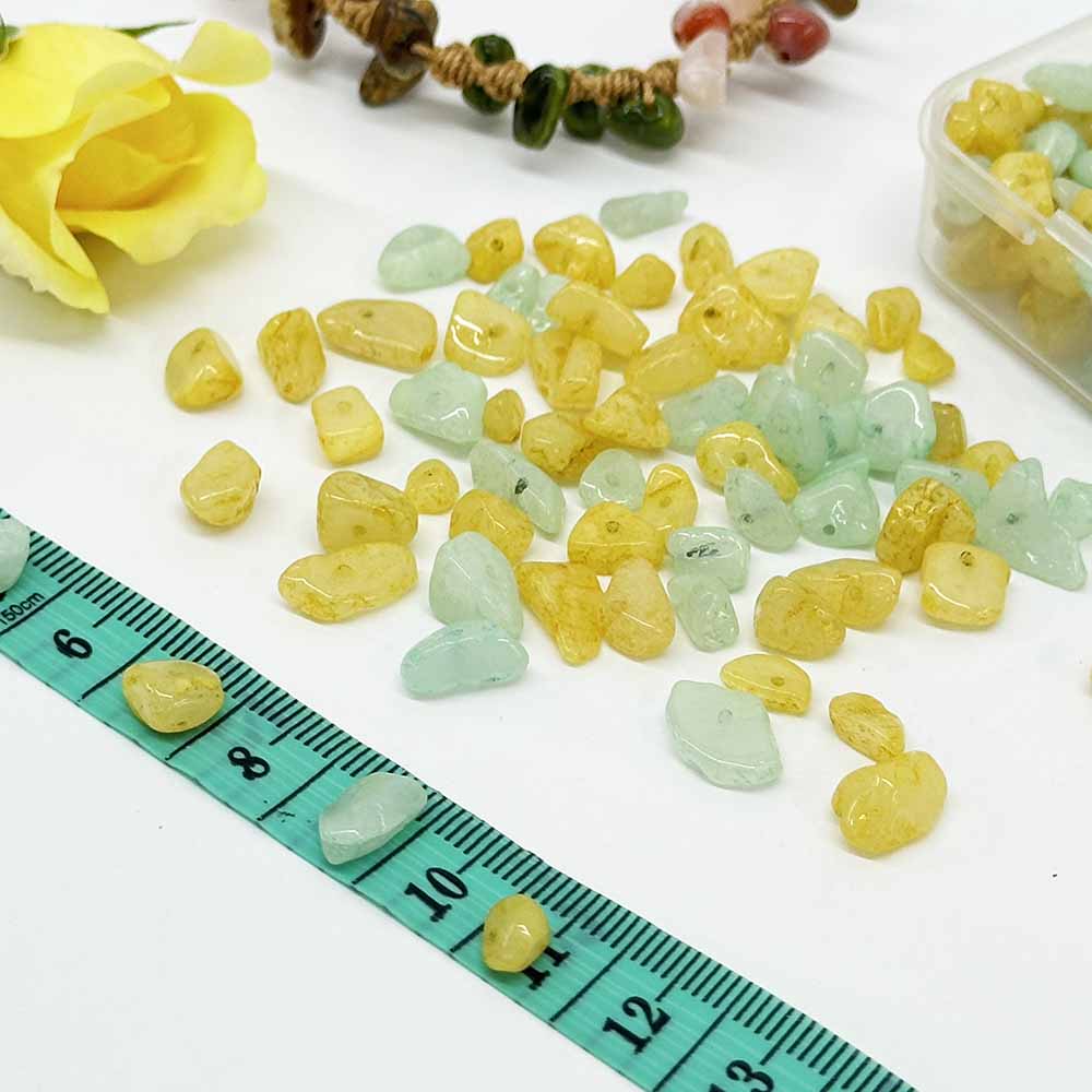 Fiasrel 1strand Irregular Shape Freeform Chip Beads for Jewelry Making DIY Bracelet
