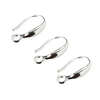 Fiasrel 10pcs/lot Sterling Silver Plated Copper Earring Ear Hooks Leverback Open Earring Findings