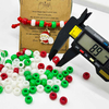 Fiasrel Christmas-Themed Red White Green Acrylic Beads for DIY Jewelry Making Handmade Necklaces Bracelets Craft Supplies