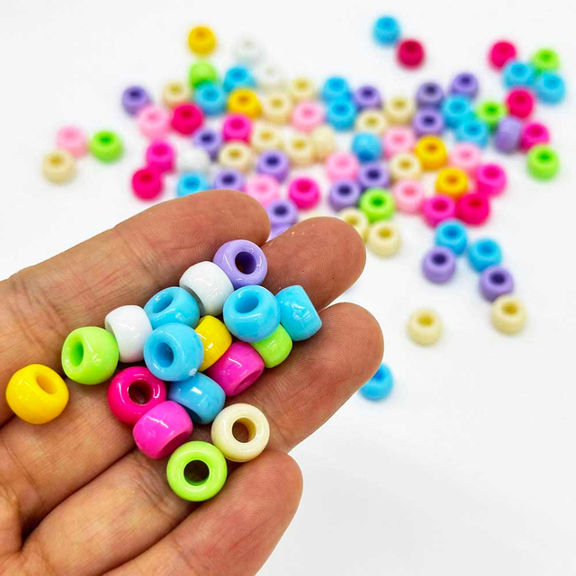Fiasrel Festive Christmas Themed 6*9mm Acrylic Beads for DIY Jewelry Making - Necklace & Bracelet Crafting Supplies