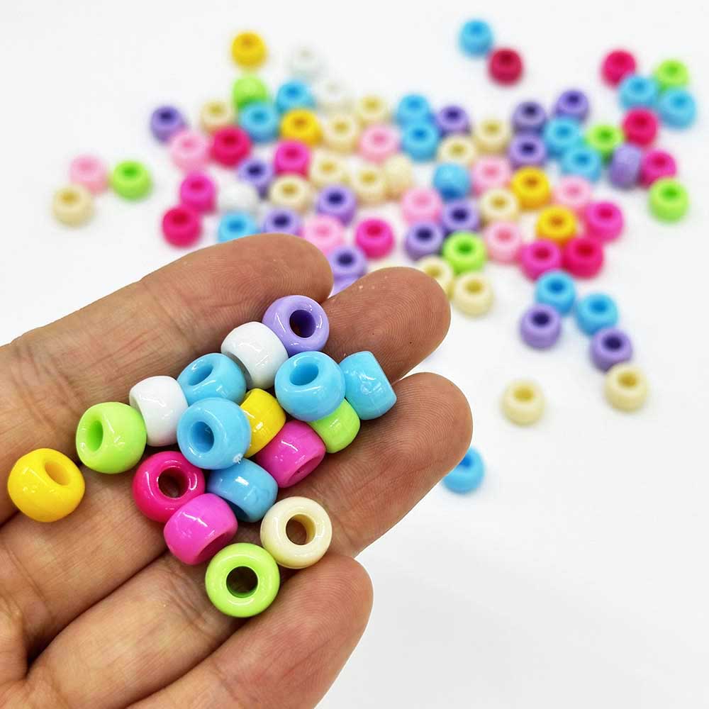 Fiasrel Festive Christmas Themed 6*9mm Acrylic Beads for DIY Jewelry Making - Necklace & Bracelet Crafting Supplies