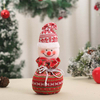 Fiasrel 1pcs/4pcs Christmas Decoration Christmas Series Apple Box Creative Santa Claus Christmas Candy Pouch Gift Bag
