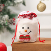 Fiasrel 1pcs/6pcs Christmas Decorations Apple Bag Cartoon Tote Bags Gift Children's Candy Bag