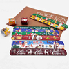 Fiasrel 12pcs Christmas Slap Bracelets Santa Claus Snowflake Elk Xmas Tree Print Pop Circle Toys Merry Christmas