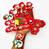 Fiasrel 10pcs Christmas Slap Wristband Santa Claus Christmas Snowflake Decoration Party Christmas Snap Bracelets Slap Wristband for Home Festival Party Supplies Christmas Ornament