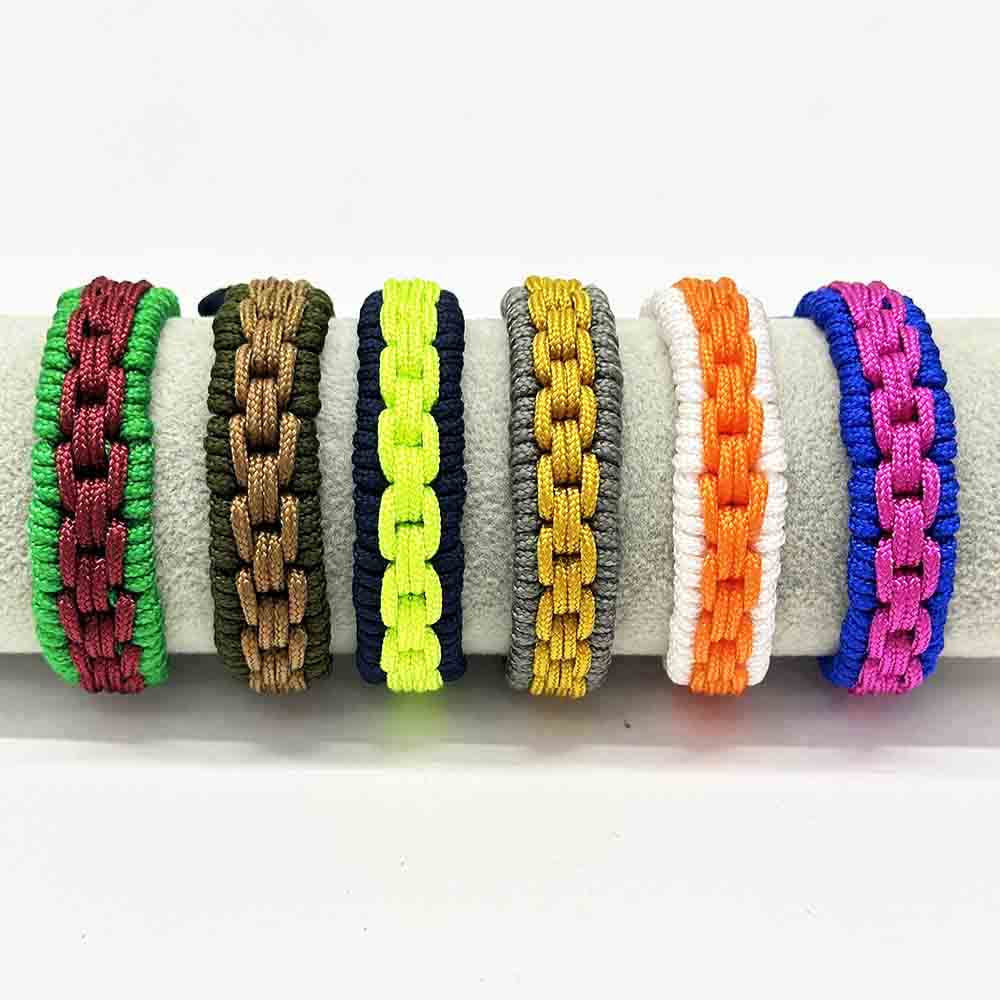 Fiasrel Fiasrel High Quality Adjusted Adjustable Closure Multicolor Paracord Survival Bracelets