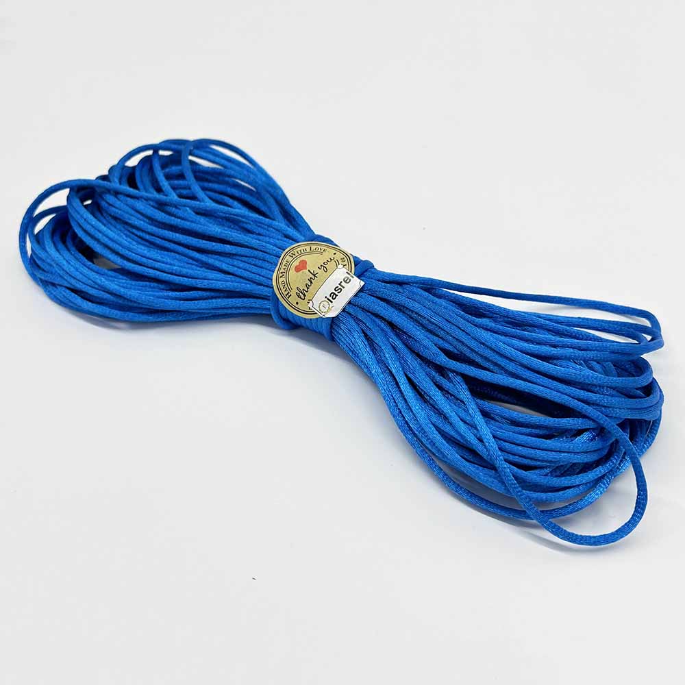 Fiasrel 30Colors 1.5mm 2.0mm 2.5mm 20 Yards/Bundle Satin Nylon Polyester Cord Chinese Knotting Silky Macrame Braided Rope Cord for DIY Handmade Bracelet Necklace Handwoven Jewelry Making Craft Supplie