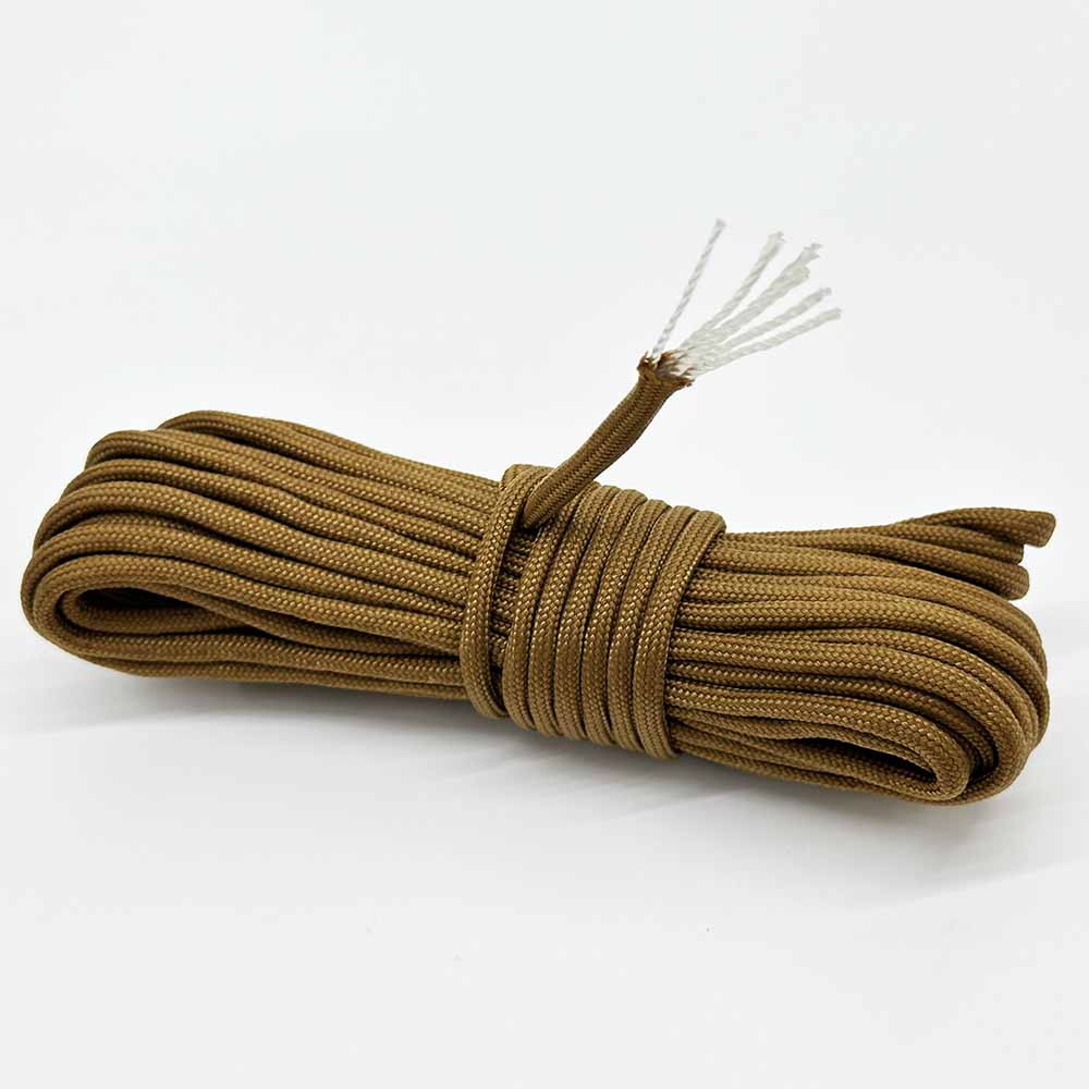 Fiasrel 10Yards 4mm Thick Braided 7-Core Paracord Rope for Camping, Hiking, Jewelry Making And DIY Projects