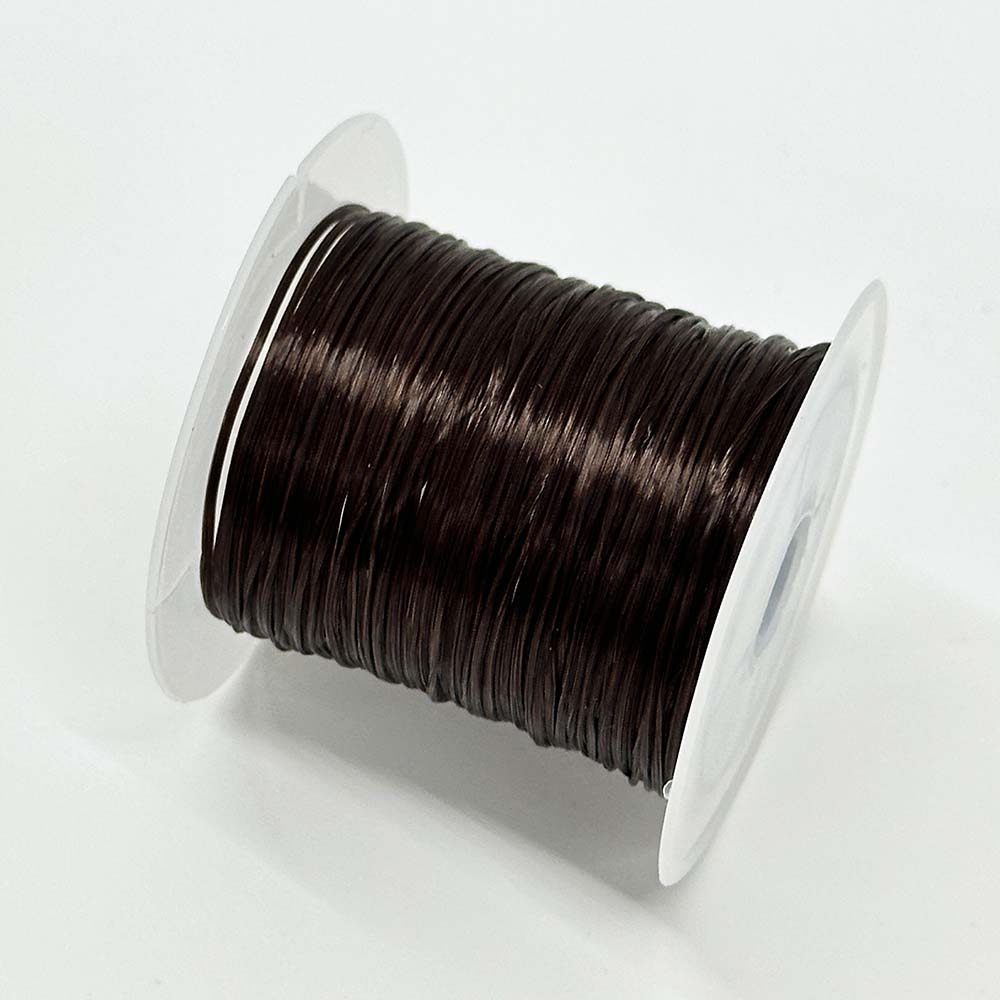 Fiasrel 1pcs 0.8mm 10Yards Elastic Bead Cord Flat Elastic Crystal String for Stretch Bracelet Making Beading Bracelet Necklace Jewelry Making Craft Supplies