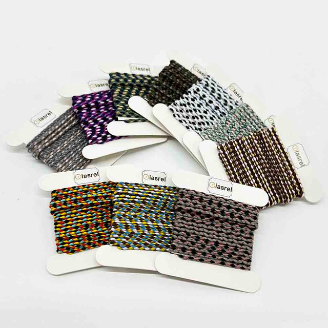 Fiasrel 10pcs 2mm Twisted Macrame Cord 4-Ply Gold Wire Braiding Beading Thread Twine Rope String for Knitting DIY Jewelry Making