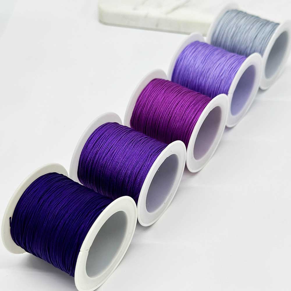 Fiasrel 5pcs 0.6mm DIY Hand-made Jade Rope Braided Jade Thread for DIY Necklace Bracelet Jewelry Making Accessory Making Supplies