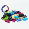 Fiasrel 16mm 10/50pcs 5/8 Inch Curved Plastic Quick Release Buckles for Paracord Bracelets Dog Collars Luggage Straps Pet Collars Backpacks