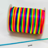 Fiasrel 0.8/1.0/1.5/2.0mm Rainbow Nylon Cord Thread Bracelet Braided String Chinese Knot Macrame Cord for Beading, Bracelets & Necklaces Jewelry Crafting