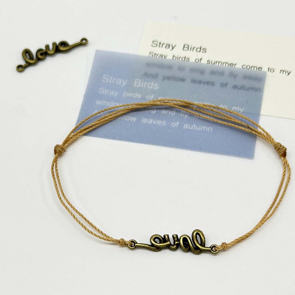 Fiasrel 20/50pcs Antique KC Golded Tone Alloy alloy LOVE linker Charm Connector for Valentines Day Jewellery Necklace Bracelet Supplies