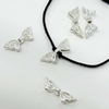 Fiasrel 20/50pcs Spacer Beads Butterfly Animal Wing for DIY Jewelry Necklaces Bracelets Keychains Phone Chains