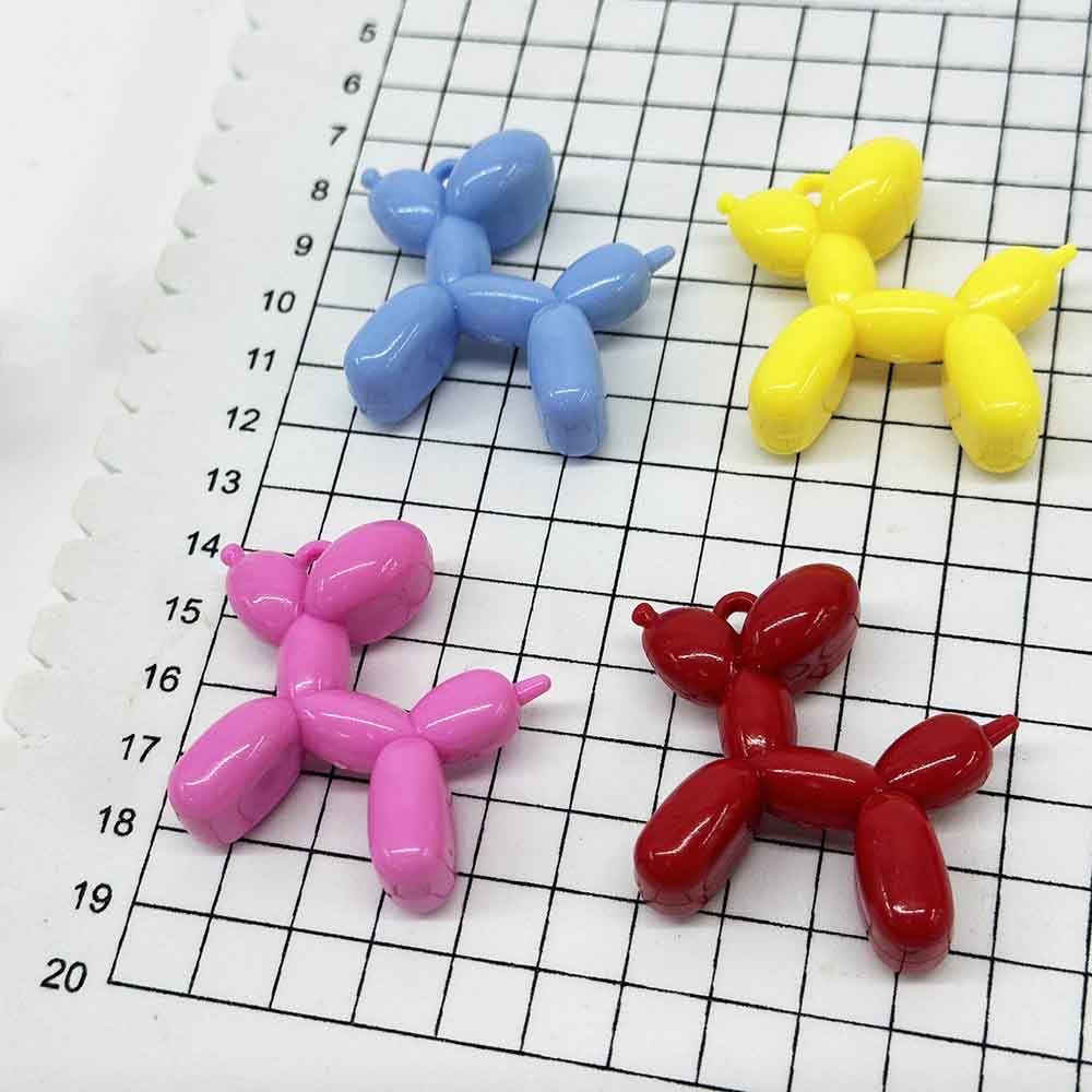 Fiasrel 5/10/20pcs Cute Animal Charms Mobile Phone Accessories Keychain Jelly Balloon Dog Keychains for Women Cute Girls Key Chain Key Chains Accessories