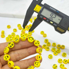 Fiasrel 50/100pcs 9mm Assorted Emoticon Charms Mixed Smile Face Polymer Clay Beads for Bracelet Necklace Macrame Crafts Christmas Decor Jewelry Making Supplies