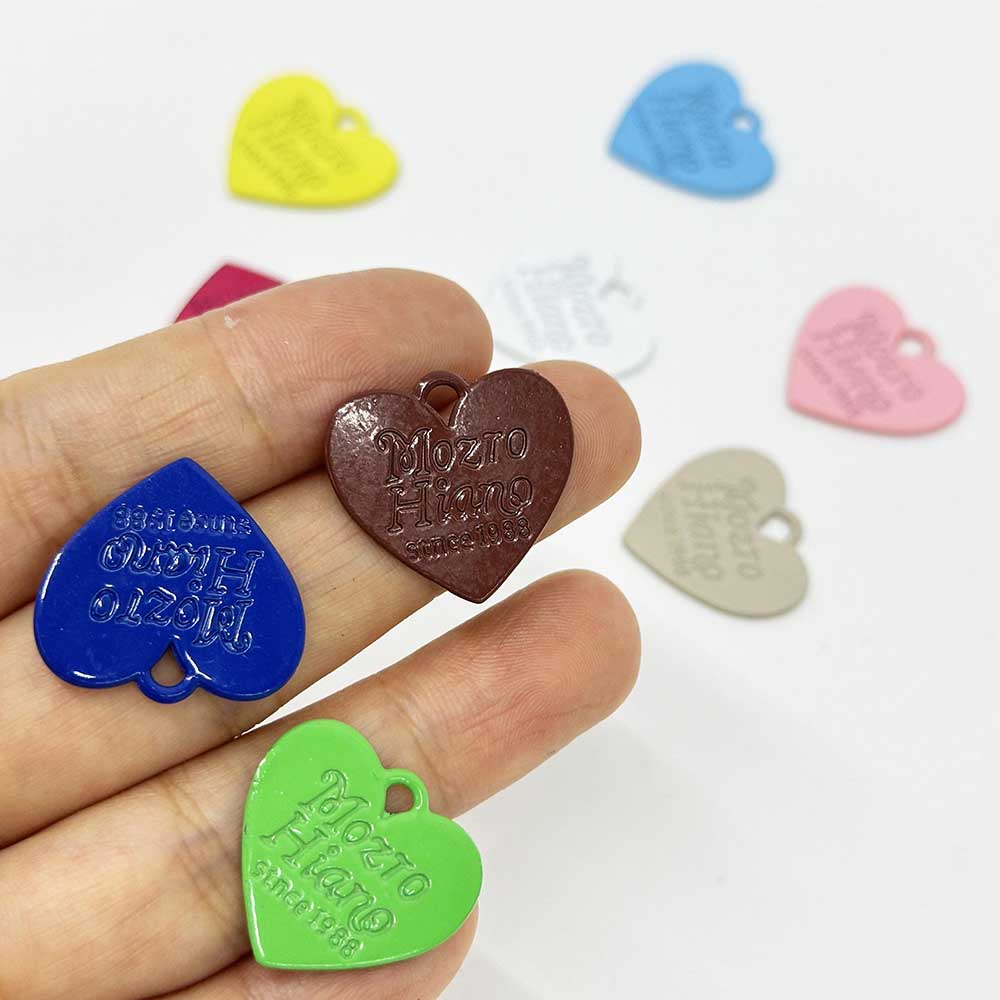 Fiasrel 10pcs Resin Heart-Shaped Charms for DIY Jewelry Making Bracelet Pendant Necklace Earring Accessories