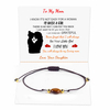 Fiasrel Natural Stone Bead Braided Bracelet Adjustable Oval Flat Beads Rose Quartz Bracelet 