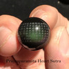 Fiasrel Heart Sutra Beads - Obsidian Loose Beads with Prajnaparamita Engraving DIY Buddhist Bracelet & Mala Jewelry Components