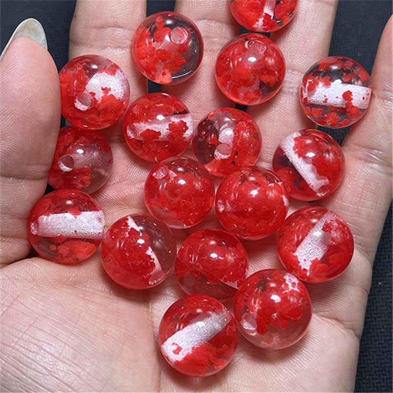 Fiasrel 16MM Translucent Luminous Clouds Beaded DIY Handmade Jewelry Mobile Phone Chain Accessories