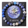 fiasrel 1bundle Solar System Bracelet Set - 8 Planet Gemstone Beads with Astronomical Charms 