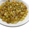 fiasrel 1bundle Natural Icy Yellow Jadeite Abacus Beads – Tri-Color Lucky Beads for DIY Jewelry 