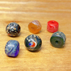 fiasrel 1bundle Nepalese Antique Glass Floral Beads Barrel Beads Vintage-style Buddhist Bracelet 