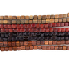 fiasrel 1bundle Assorted Square Wooden Beads Argentine Green Sandalwood EbonyBloodwood & Black Rosewood – DIY Loose Beads for Jewelry Making