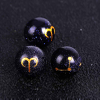 fiasrel 1bundle 10mm Gold-Foiled Zodiac Beads – Single Decorative Beads DIY Loose Beads for Jewelry Making & Crafts