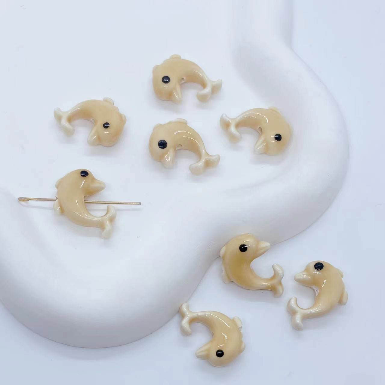 fiasrel 1bundle Ceramic Beads in Monochromatic Creative Designs – Yiwu DIY Stringing Beads for Bracelet & Necklace Craft Accessories