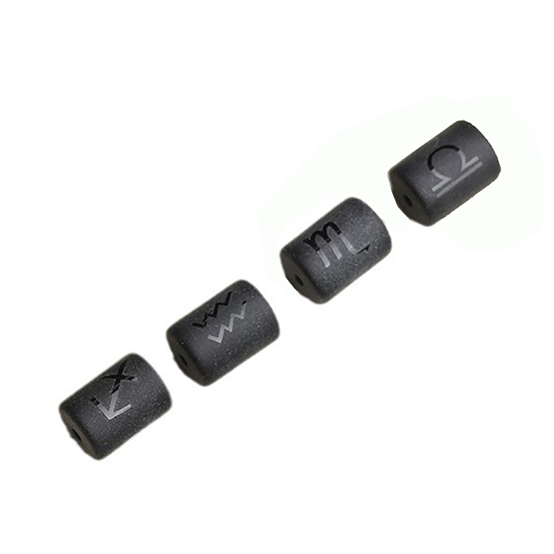 fiasrel 1bundle Zodiac Barrel Beads Kit – Black Stone & Glass Barrel Beads for DIY Bracelet Making & Handmade Jewelry Supplies