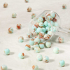 fiasrel 1bundle Shoushan Stone-Look Glass Beads - DIY Loose Beads for Handmade Bracelets