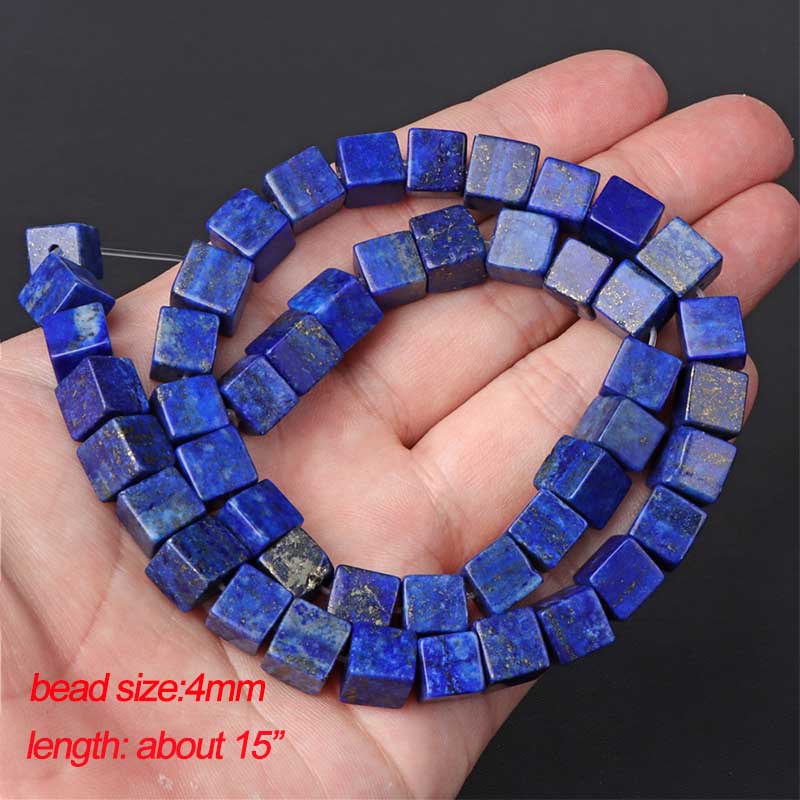 fiasrel 1bundle Lapis Lazuli Bead Mix – Spacers, Crushed Chips & Pendants for DIY Necklace Bracelet Making