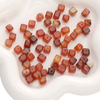 Fiasrel 10Pcs/Bag 8mm Natural Stone Agate Onyx Square Sugar Cube Beads DIY Jewelry Making