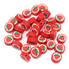 Fiasrel 1000pcs 10mm Fruit soft clay beads - strawberries