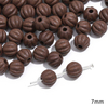 Fiasrel Matte coffee-colored ceramic diy beads